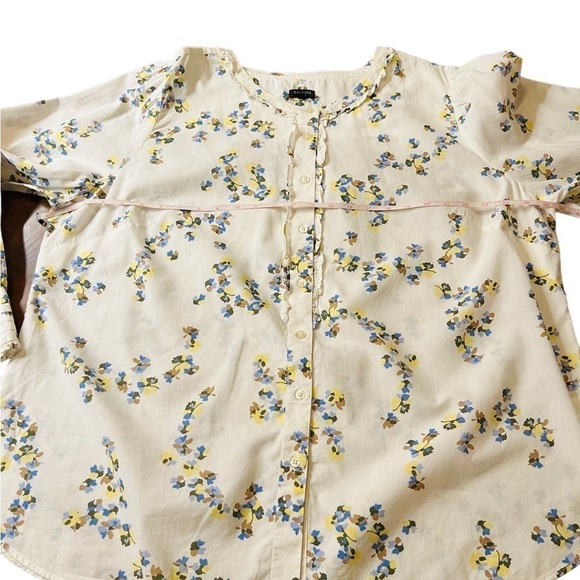 TALBOTS WOMENS PRETTY FLORAL LIGHTWEIGHT LONG SLEEVE SHIRT SIZE 2X - Picture 8 of 12